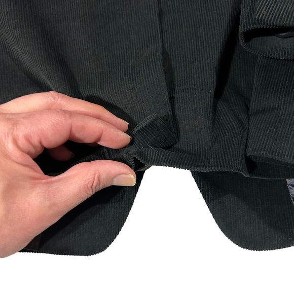 Ralph Lauren Black Corduroy Sport Coat Two Button Jacket Sz 44L 100% Cotton Suit - Picture 16 of 16